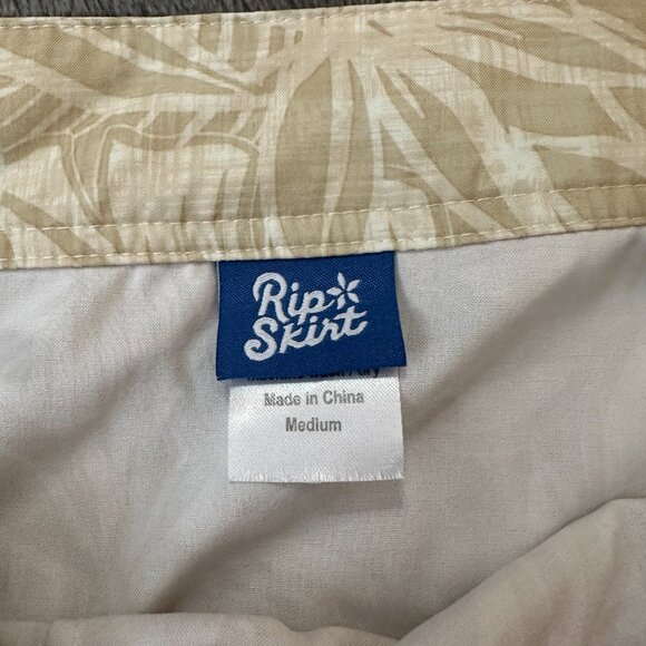 Ripskirt Hawaii Tan Neutral Tropical Skirt Women's MEDIUM Wrap - Picture 2 of 4